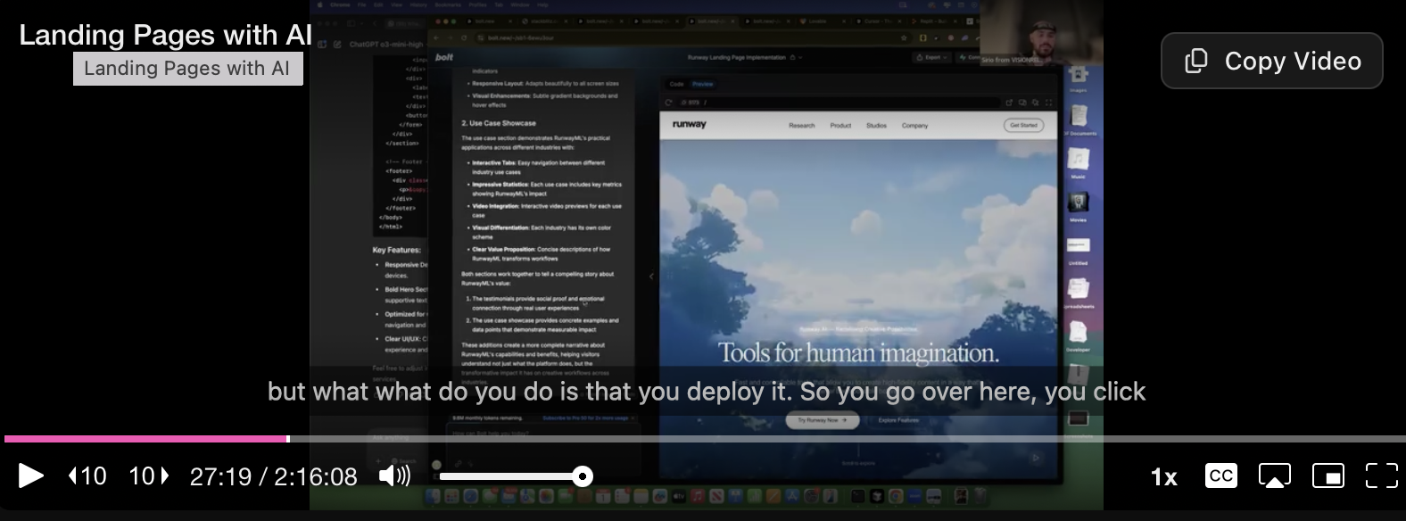 Ứng dụng AI và trang đích